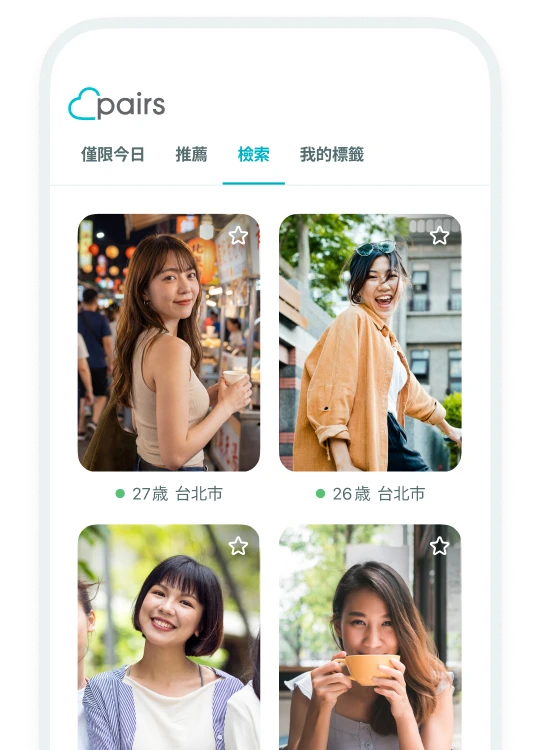 首先找尋理想中的對象。